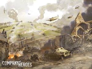 Tapety na pulpit Company of Heroes Gry_wideo