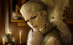 Картинки Вампиры вампир блондинка
