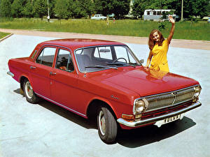 Картинка Российские авто GAZ M24 Volga красная волга