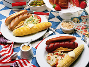 Hintergrundbilder Die zweite Gerichten Hotdog