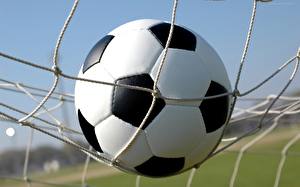 Bureaubladachtergronden Voetbal Sport netten Een bal