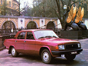 Картинки Российские авто GAZ 31029 Volga красная волга Автомобили
