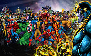 Papel de Parede Desktop Super-heróis Captain America Herói  Fantasia