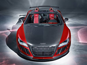 Bureaubladachtergronden Audi Koolstofvezel Cabriolet Rood R8 GT Auto