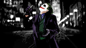 Tapety na pulpit Mroczny rycerz Joker bohater  film