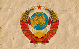 Bakgrundsbilder på skrivbordet Heraldiskt vapen Sovjetunionen