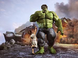 Fondos de escritorio Héroes del cómic Hulk Héroe