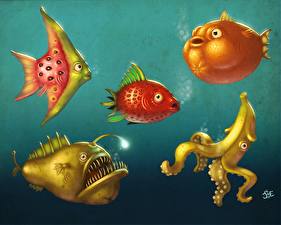 Hintergrundbilder Unterwasserwelt Fische