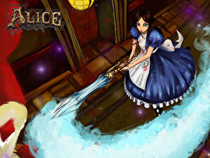 Bakgrundsbilder på skrivbordet Alice American McGee's Alice  Datorspel