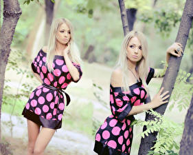 Hintergrundbilder Valery Lukjanova Kleid junge Frauen