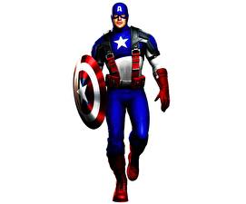 Bilder Comic-Helden Captain America Held