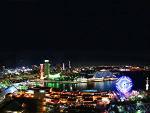 Papel de Parede Desktop Japão Roda-gigante Cidades