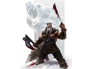 Picture Warrior Battle axes Fantasy