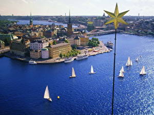 Bakgrundsbilder på skrivbordet Sverige Stockholm