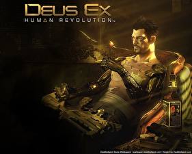 Картинки Deus Ex Deus Ex: Human Revolution Киборги Игры