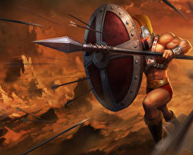 Photo Warriors Spear Shield Fantasy