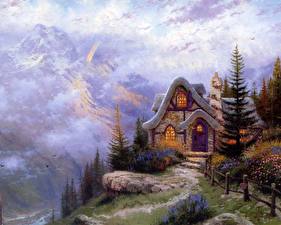 Pictures Pictorial art Thomas Kinkade the view from havencrest cottage