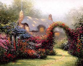 Pictures Pictorial art Thomas Kinkade glory of morning