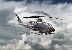 Hintergrundbilder Hubschrauber AH-1 Cobra