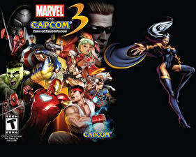 桌面壁纸，，Marvel vs Capcom，