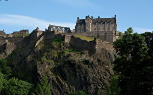 Fonds d'écran Château fort Édimbourg Écosse Villes