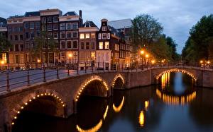 Bureaubladachtergronden Nederland Amsterdam Steden