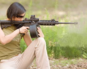 Wallpapers Glasses Girls Army