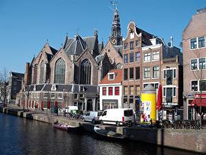 Tapety na pulpit Holandia Amsterdam miasto