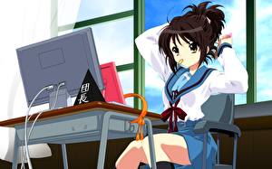 Bakgrundsbilder på skrivbordet Haruhi Suzumiya Anime