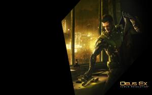 Bakgrundsbilder på skrivbordet Deus Ex Deus Ex: Human Revolution Cyborg Datorspel