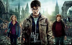 Bakgrundsbilder på skrivbordet Harry Potter (film) Harry Potter och dödsrelikerna Daniel Radcliffe Emma Watson Filmer