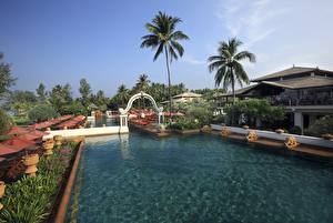 Bakgrunnsbilder Resort Svømmebasseng en by
