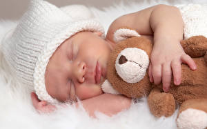 Images Teddy bear Newborn Children