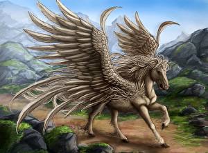 Wallpaper Magical animals Pegasus