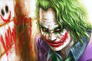 Desktop wallpapers The Dark Knight Joker hero Movies
