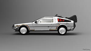 Bureaubladachtergronden DeLorean auto's