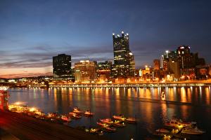 Bureaubladachtergronden Verenigde staten Pittsburgh Pennsylvania