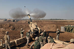 Hintergrundbilder Soldaten Kanone Militär