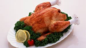 Обои Мясные продукты Курица запеченная Еда