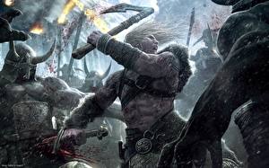 Bakgrundsbilder på skrivbordet Viking: Battle For Asgard Datorspel