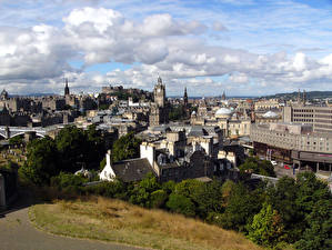 Bureaubladachtergronden Schotland Edinburgh een stad