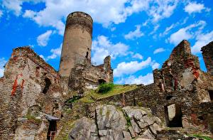 Hintergrundbilder Österreich Wolke Ruine Kollmitz Städte