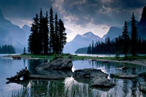 Bakgrundsbilder på skrivbordet Park Kanada Jaspers nationalpark Alberta