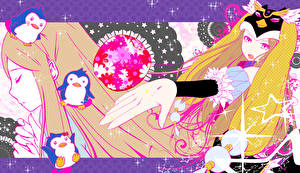 Bureaubladachtergronden Mawaru Penguindrum