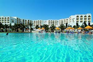 Hintergrundbilder Resort Tunesien Schwimmbecken Städte