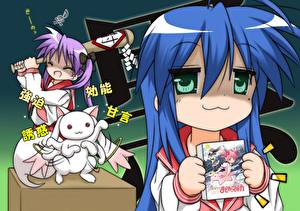 Bakgrundsbilder på skrivbordet Lucky Star Anime