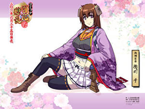 Bakgrundsbilder på skrivbordet Hyakka Ryōran: Samurai Girls