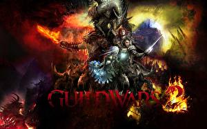 Bakgrundsbilder på skrivbordet Guild Wars Guild Wars 2 Datorspel