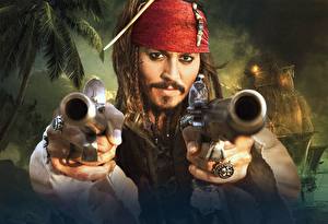 桌面壁纸，，加勒比海盗系列电影，強尼·戴普，電影