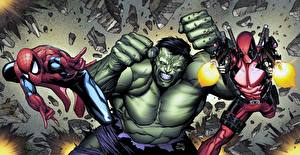 Bakgrundsbilder på skrivbordet Superhjältar Hulken superhjälte